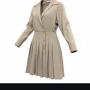 Chic Tan Long Sleeve Dress size 10